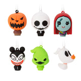 Disney Tim Burton's The Nightmare Before Christmas 1" Miniature Shatterproof Christmas Ornaments, Set of 6 Mini Ornaments, Shatterproof