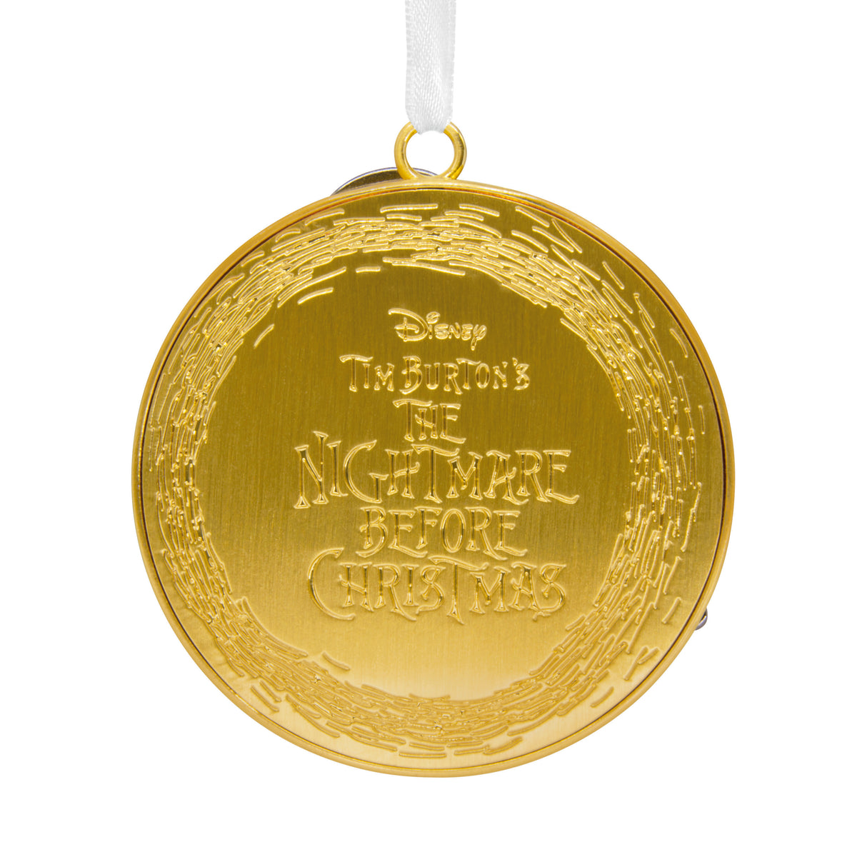 Hallmark Christmas Ornament (Disney Tim Burton's The Nightmare Before Christmas Jack Skellington on Moon, Metal)