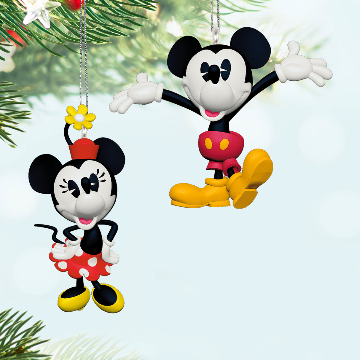 Keepsake Christmas Ornament 2024, Disney Mickey and Friends Forever Friends, Set of 5, Gifts for Disney Fans