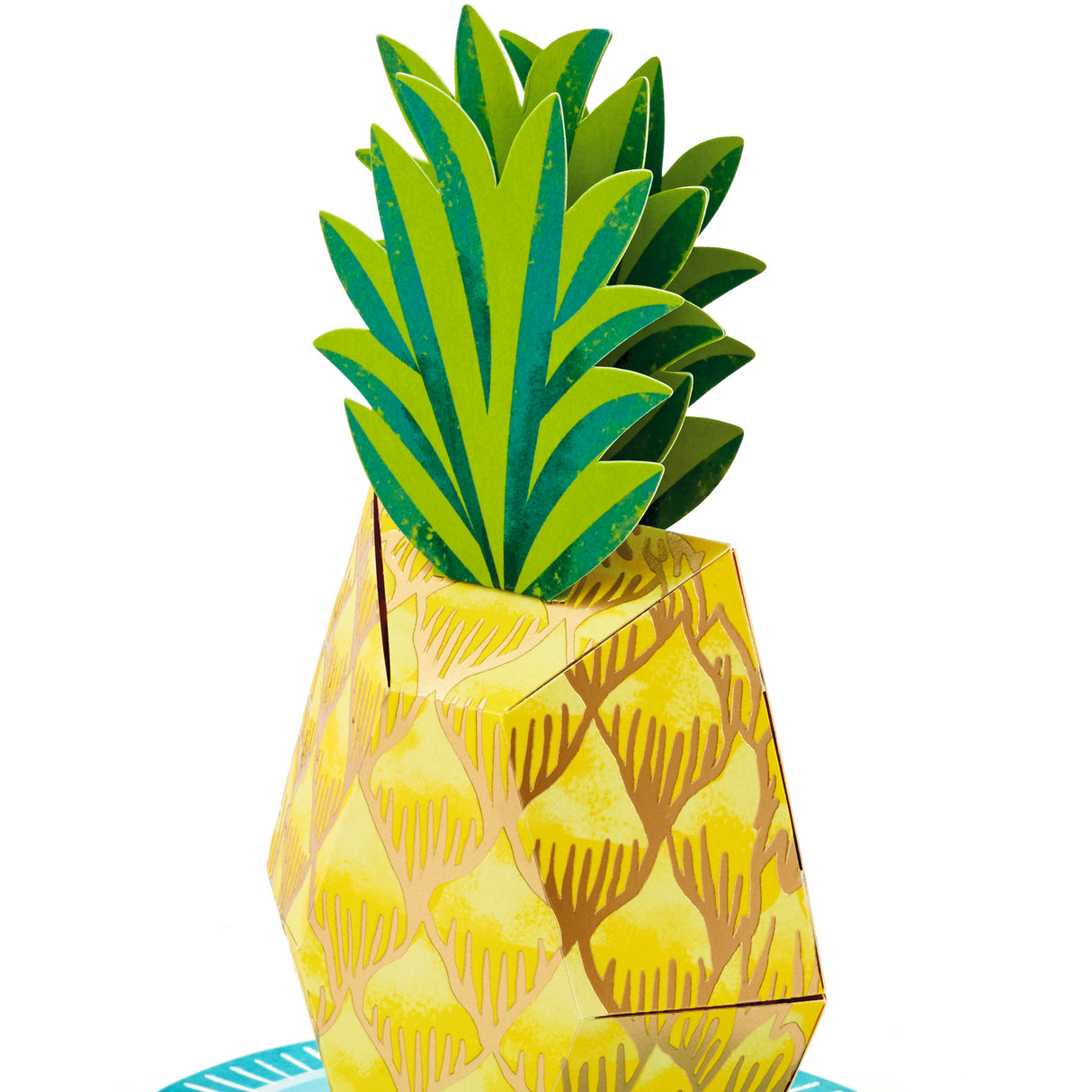 Hallmark Paper Wonder Pop Up Birthday Card, Thank You Card, Encouragement Card, All Occasion Card (Pineapple)