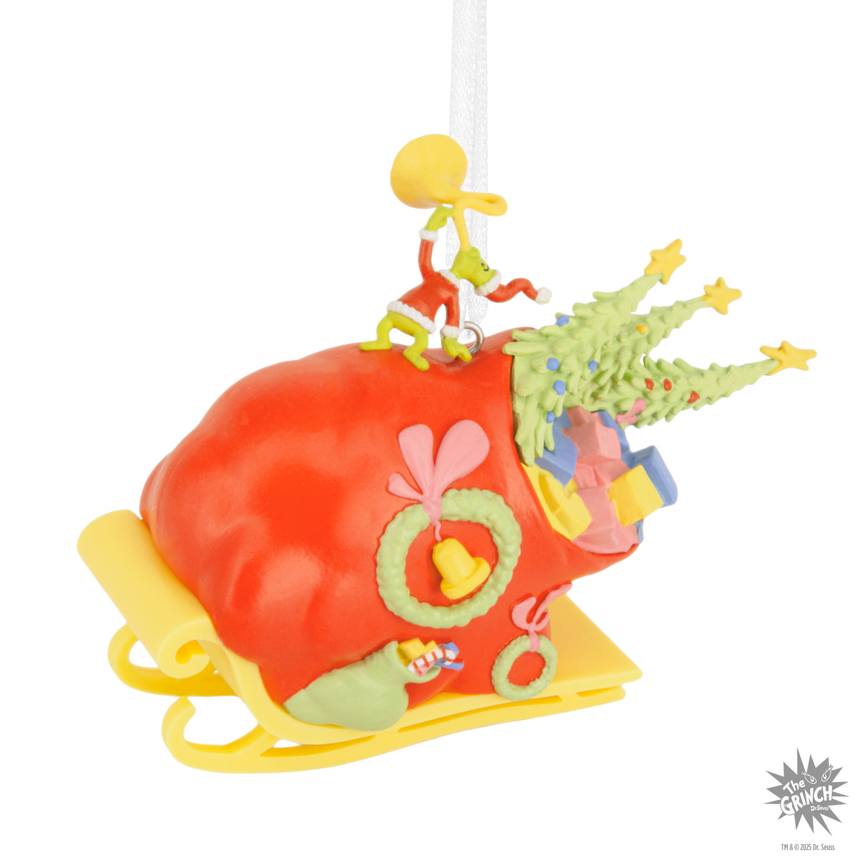Hallmark Christmas Ornament (Dr. Seuss's How the Grinch Stole Christmas! Grinch on Sleigh)