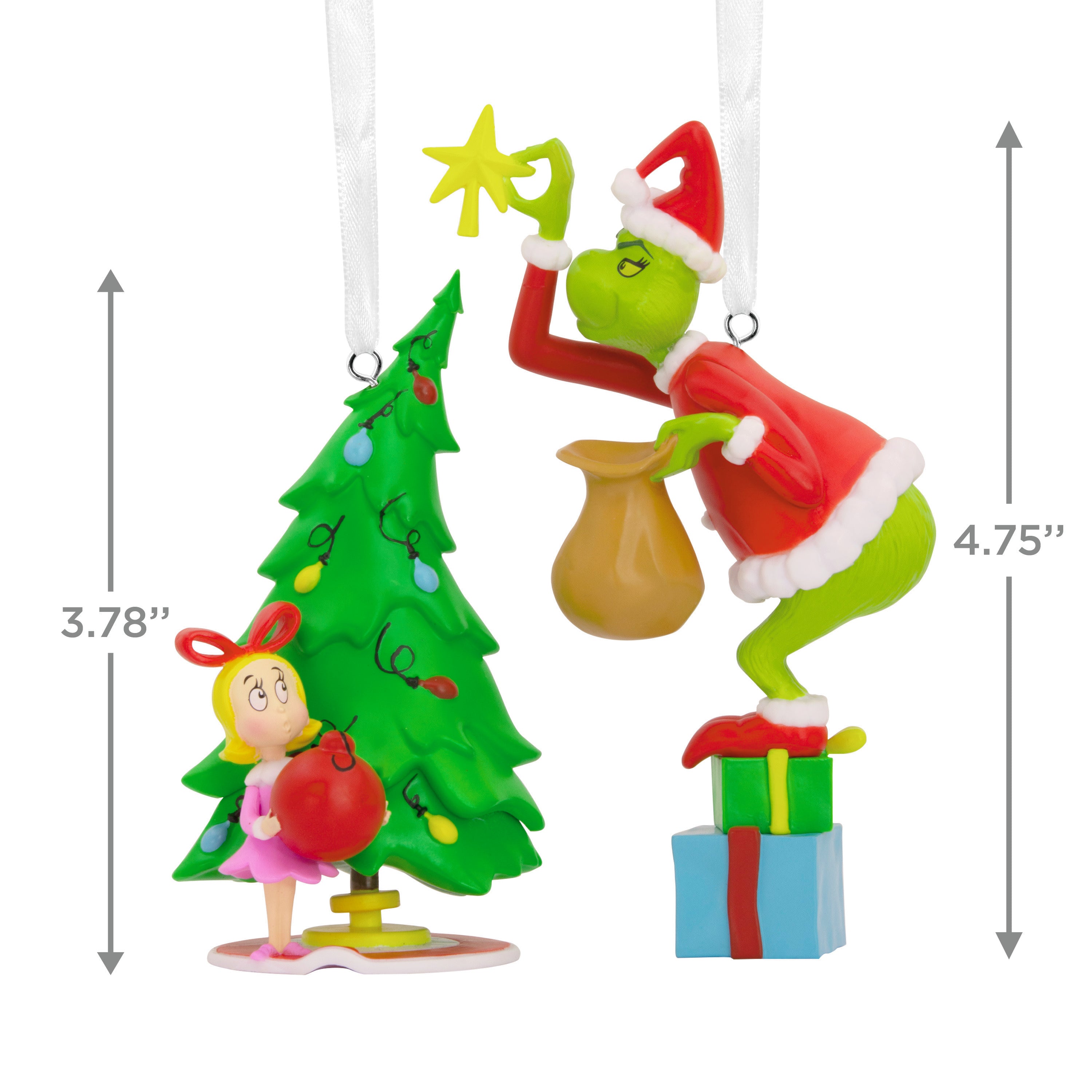 Cindy offers Lou who- decor figure