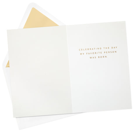 Hallmark Signature Birthday Card for Women (Favorite Person)