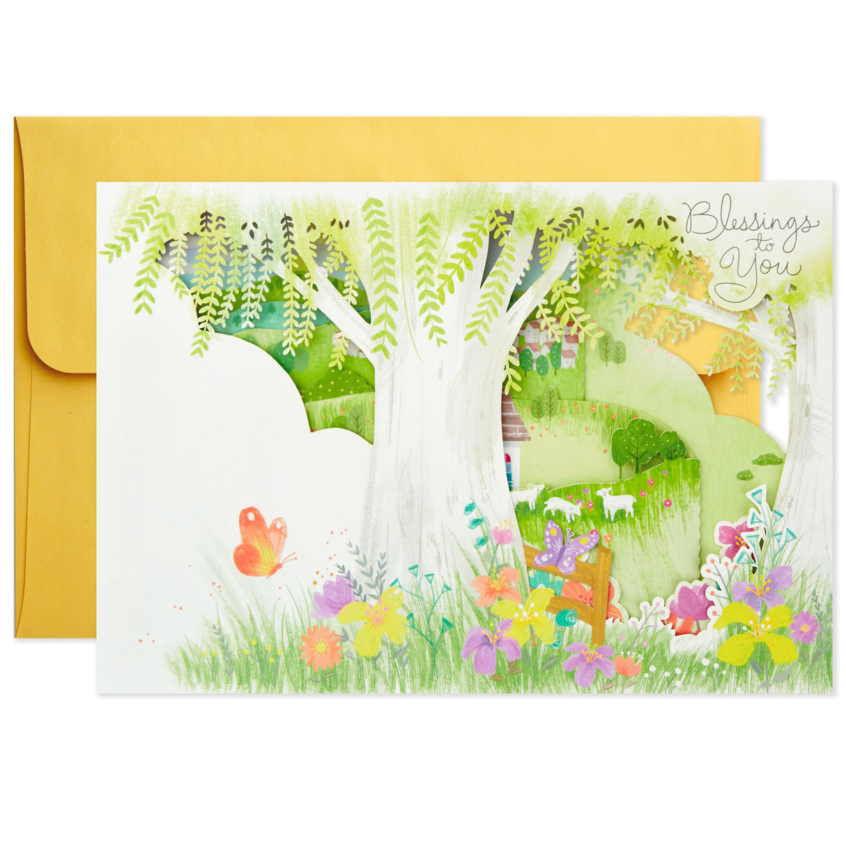 Paper Wonder Displayable Pop Up Easter Card (Blessings to You Church)