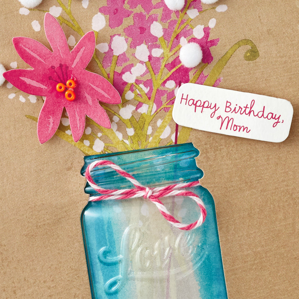 Signature Birthday Card for Mom (Flowers)