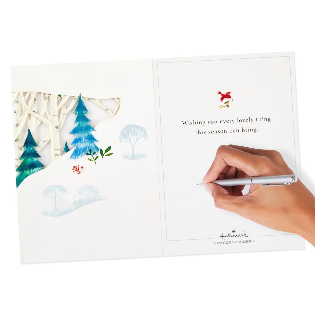 Paper Wonder Pop Up Holiday Card (Woodland Animals Pop Up)