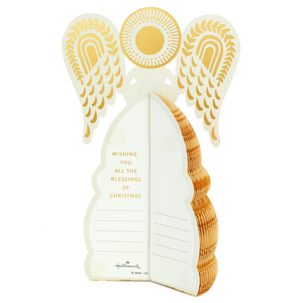Paper Wonder Displayable Pop Up Honeycomb Christmas Card (Angel)