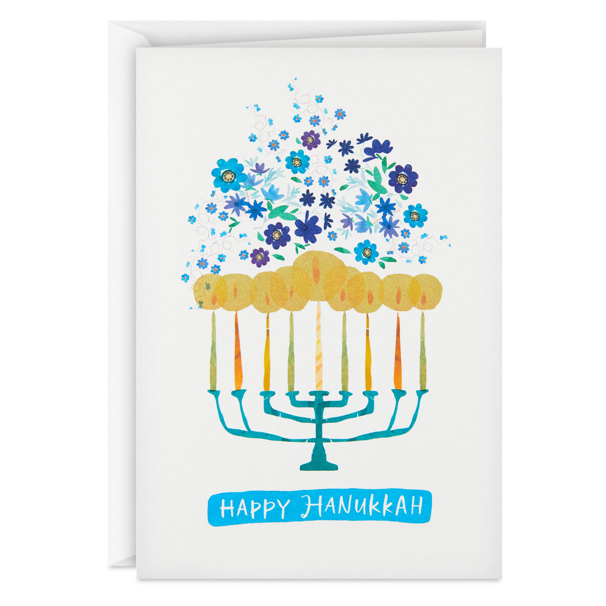 UNICEF Hanukkah Boxed Cards, Menorah Candles (12 Cards and 13 Envelopes)