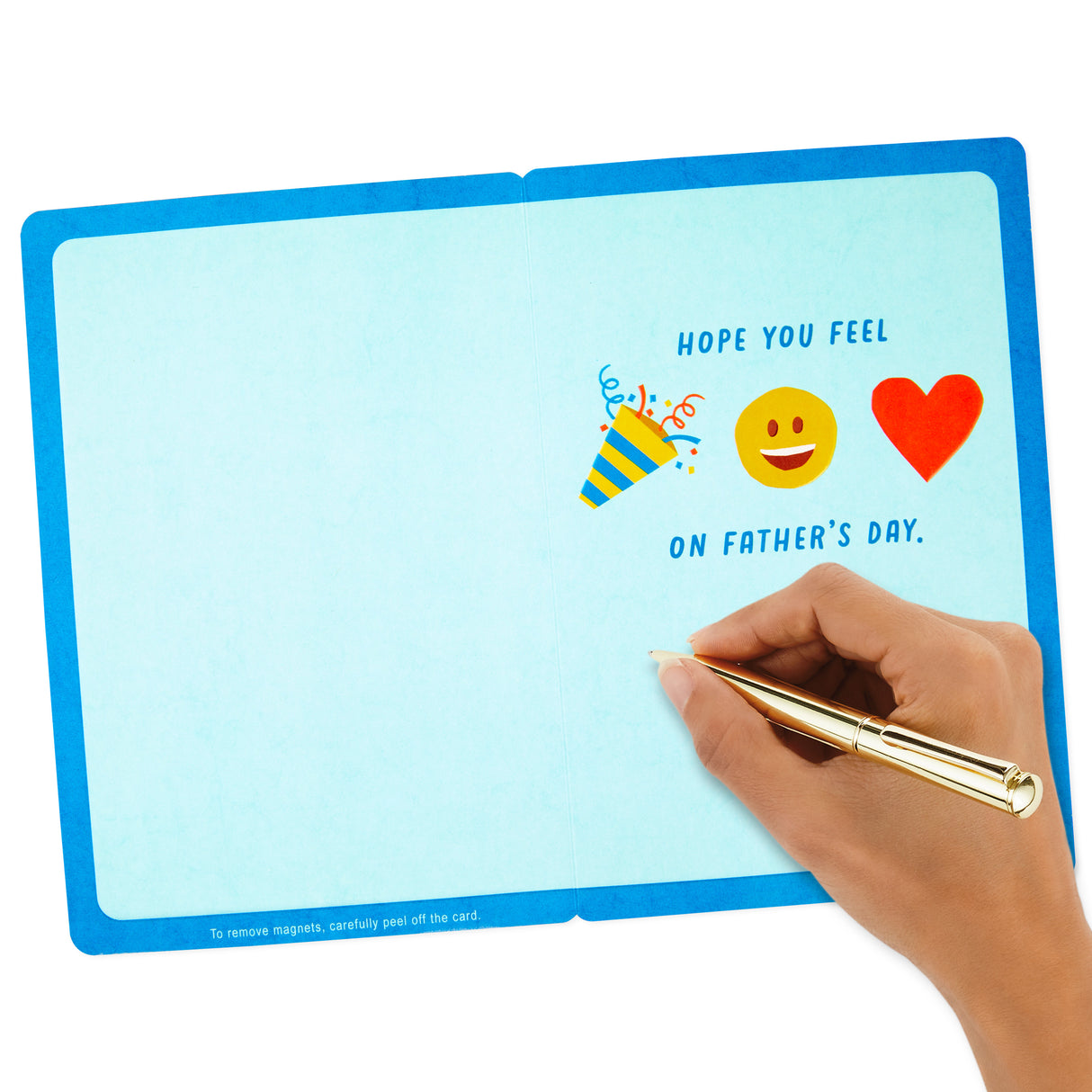 Fathers Day Card (Removable Emoji Magnets)