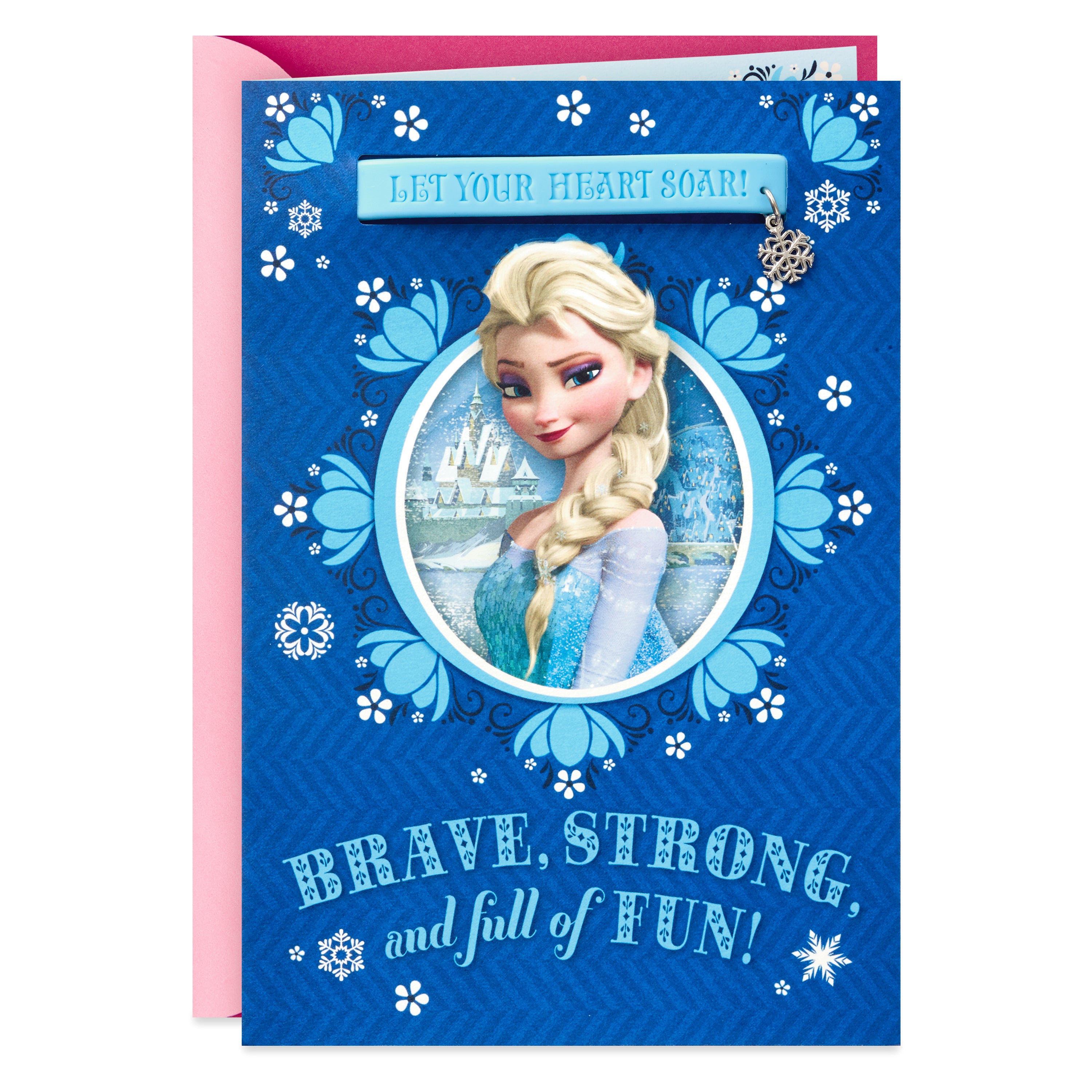 Birthday Card for Girl (Elsa Frozen Charm Bracelet)