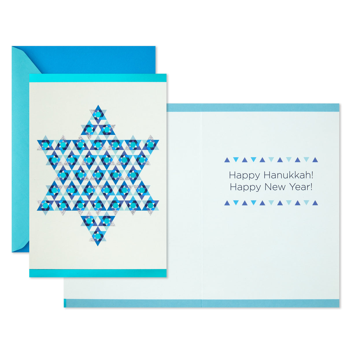 Tree of Life Pack of 2 Hanukkah Cards (Shalom, Star of David)