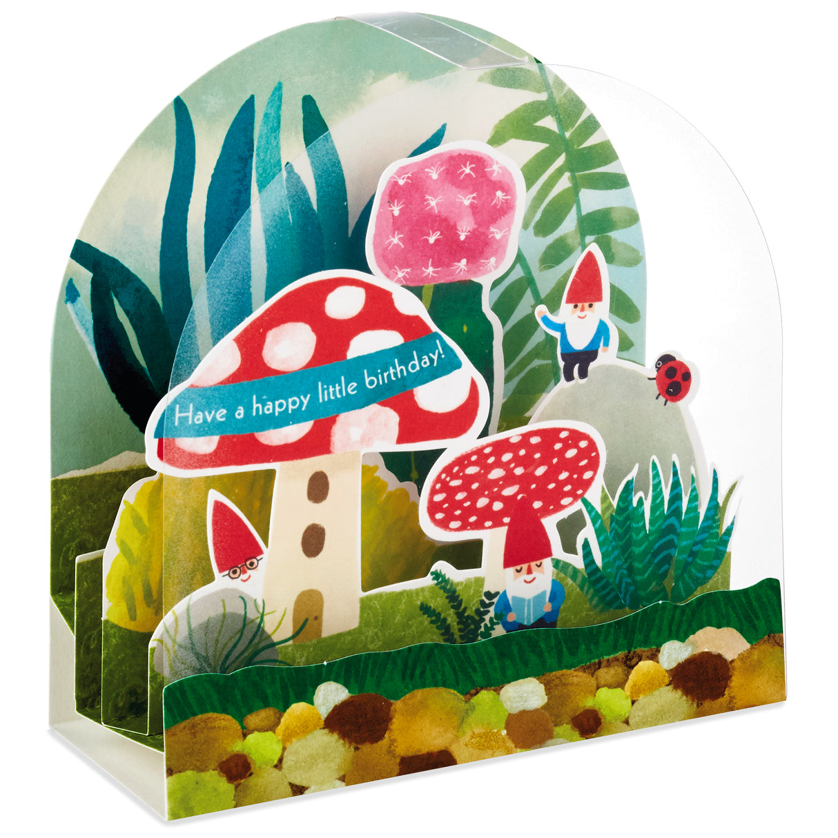  Paper Wonder Displayable Pop Up Birthday Card (Gnomes)