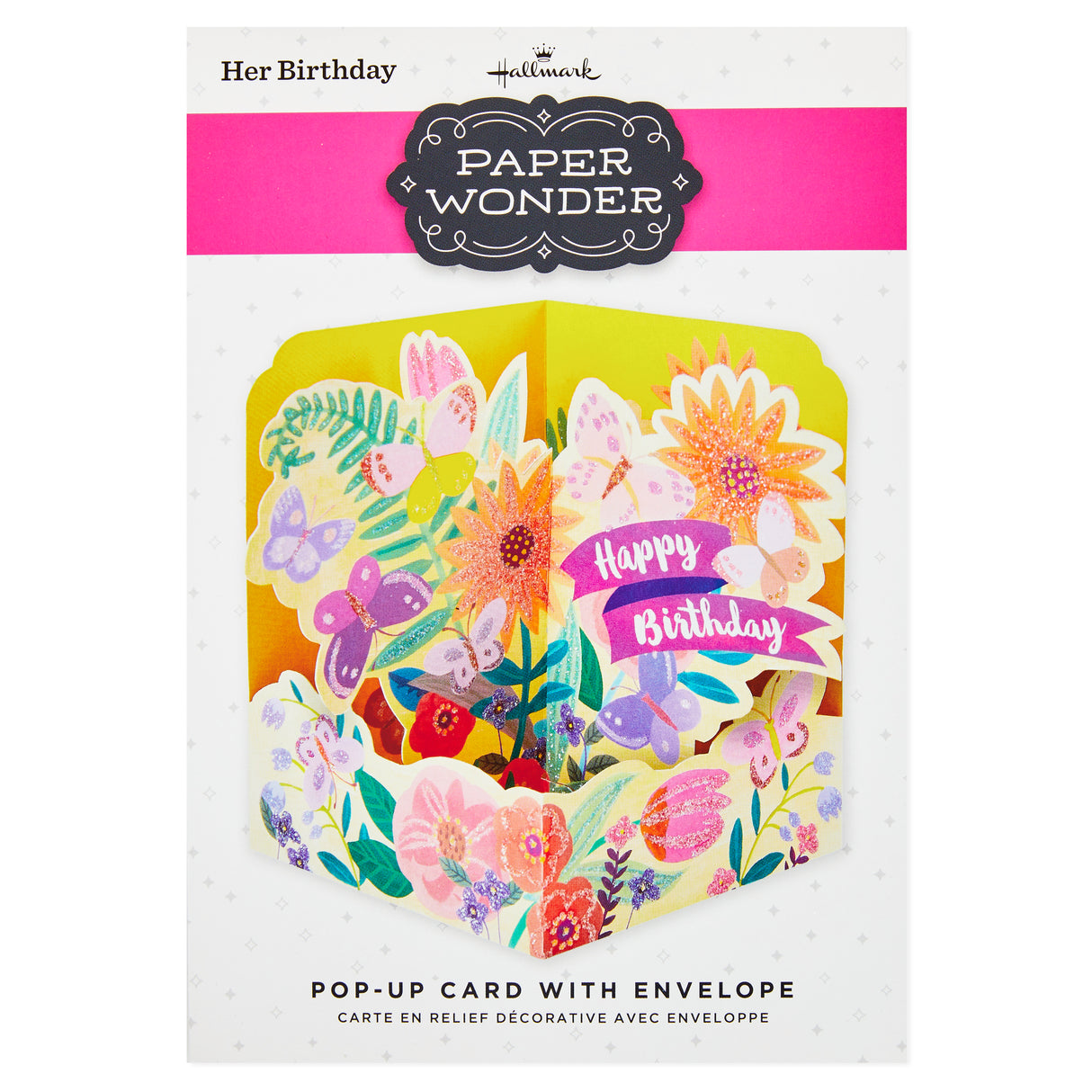  Paper Wonder Pop Up Birthday Card (Butterfly Garden)