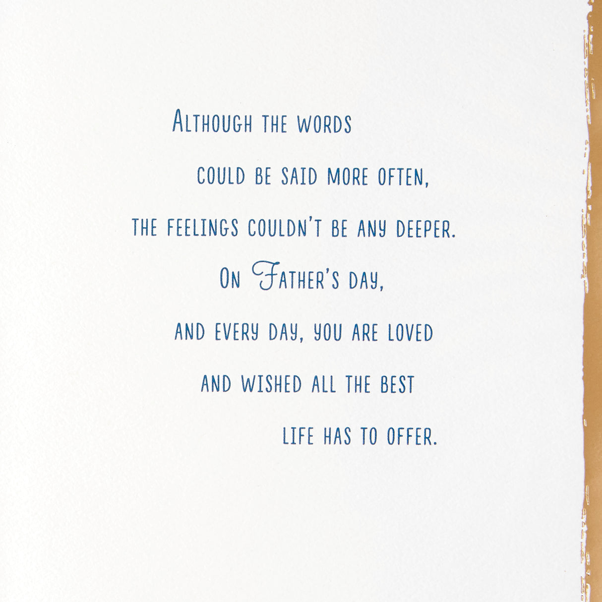 Father's Day Card (Some Words Aren't Said Often Enough)