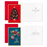 Boxed Christmas Cards Assortment, Festive Foil (40 Cards and Envelopes)