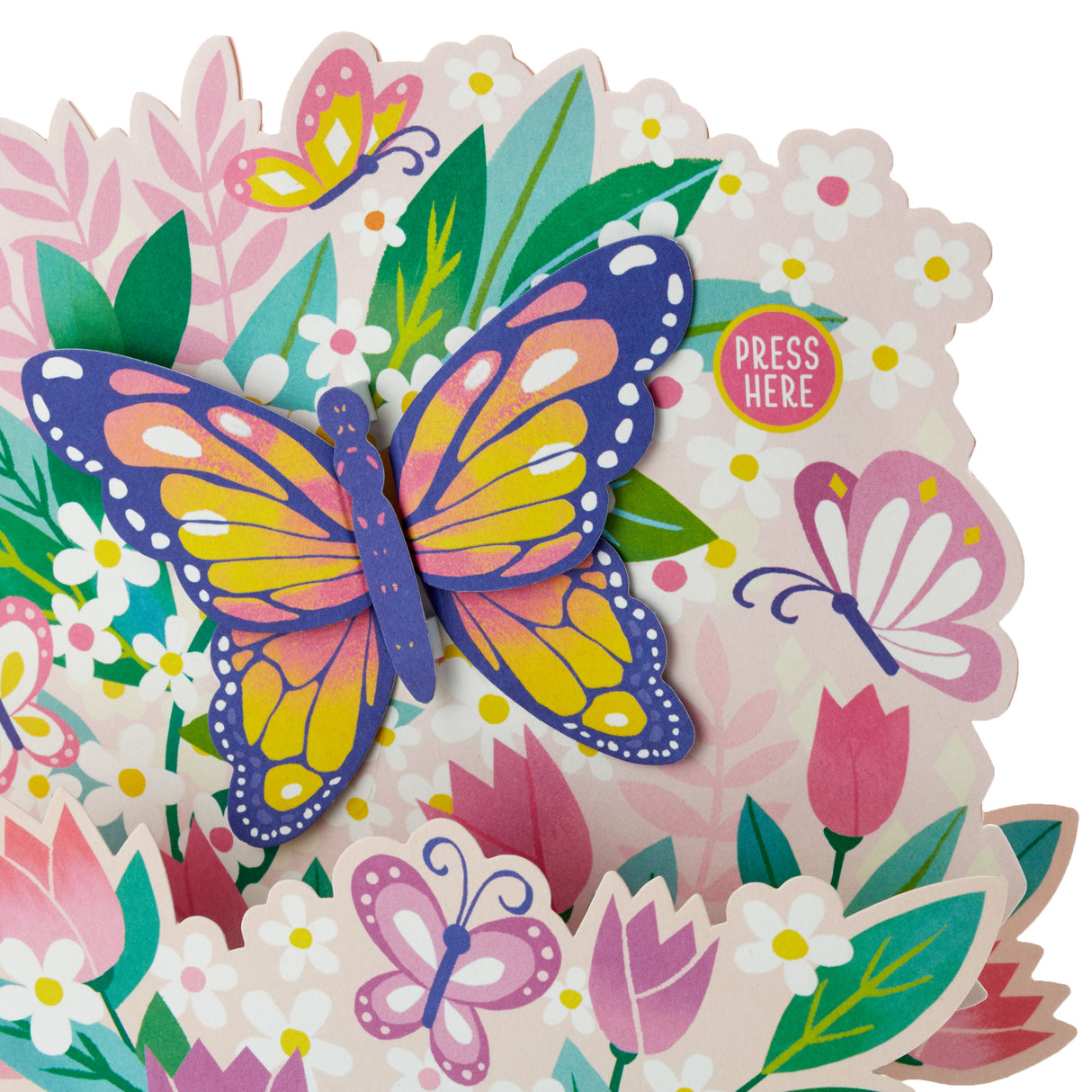 Paper Wonder Mothers Day Pop Up Card with Sound and Motion (Butterfly Garden)