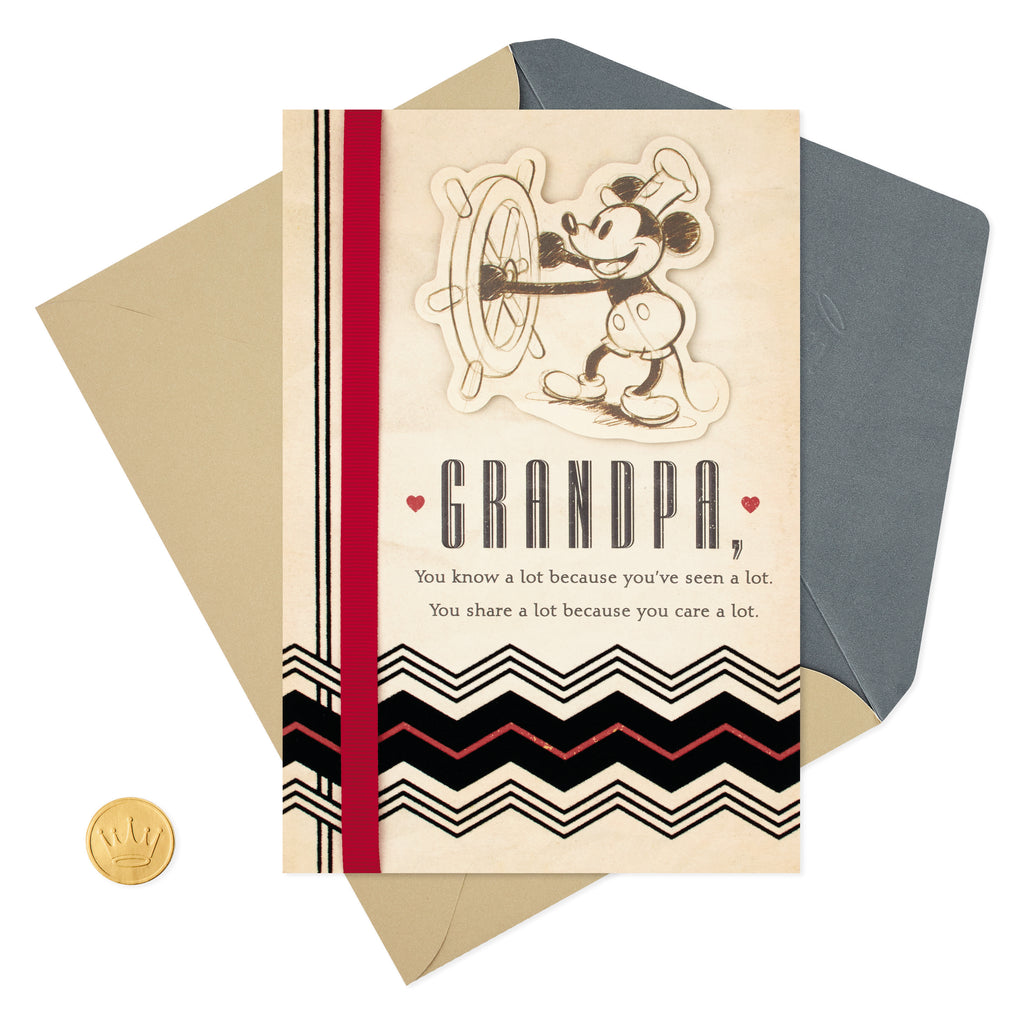 Father's Day Card for Grandpa (Mickey Mouse, World of Love and Experience)