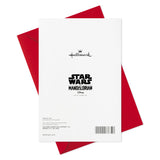 Star Wars Valentines Day Card for Kid with Removable Backpack Clip (Baby Yoda)