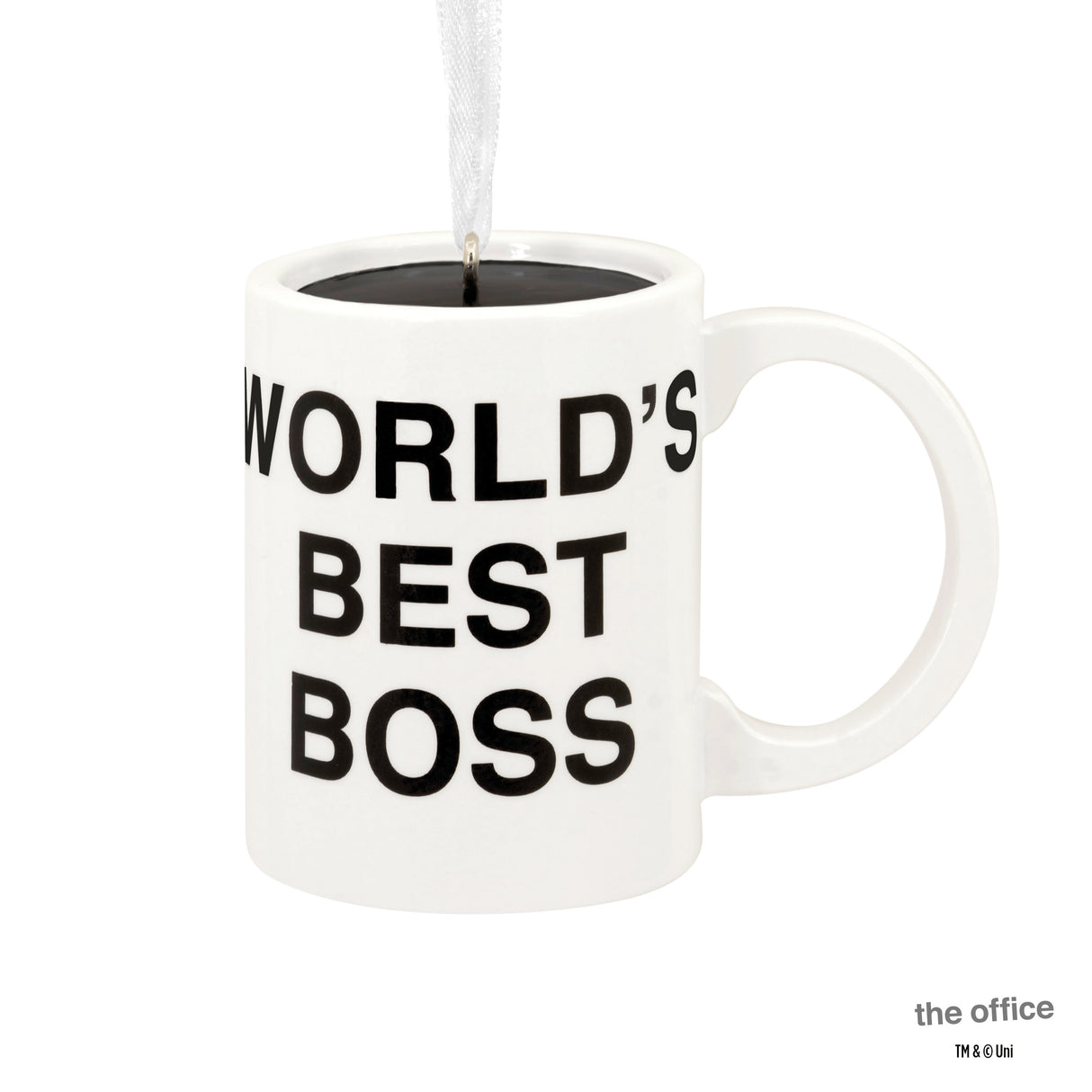 The Office World's Best Boss Coffee Mug Christmas Ornament