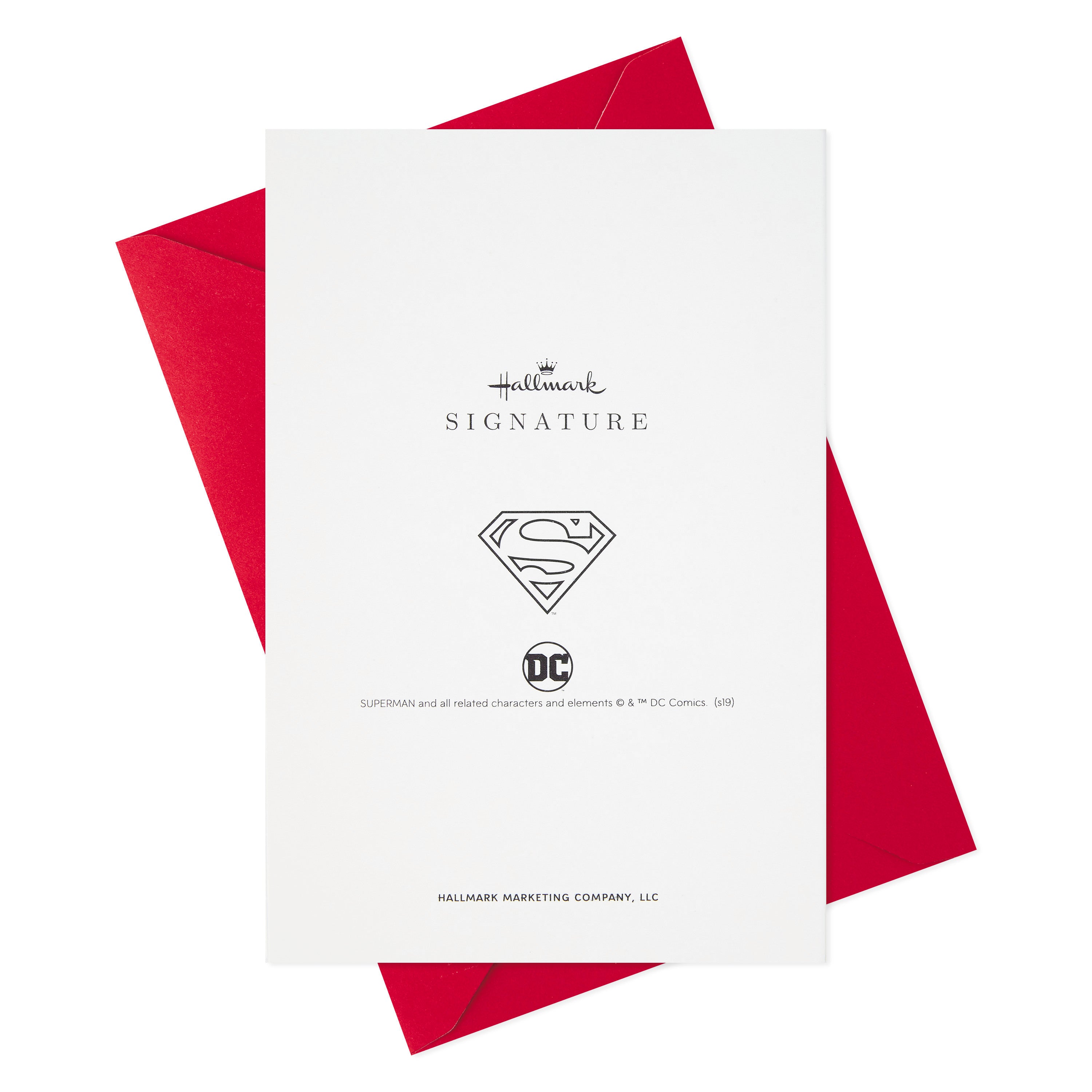 Signature Birthday Card for Him (Superman Silhouette)