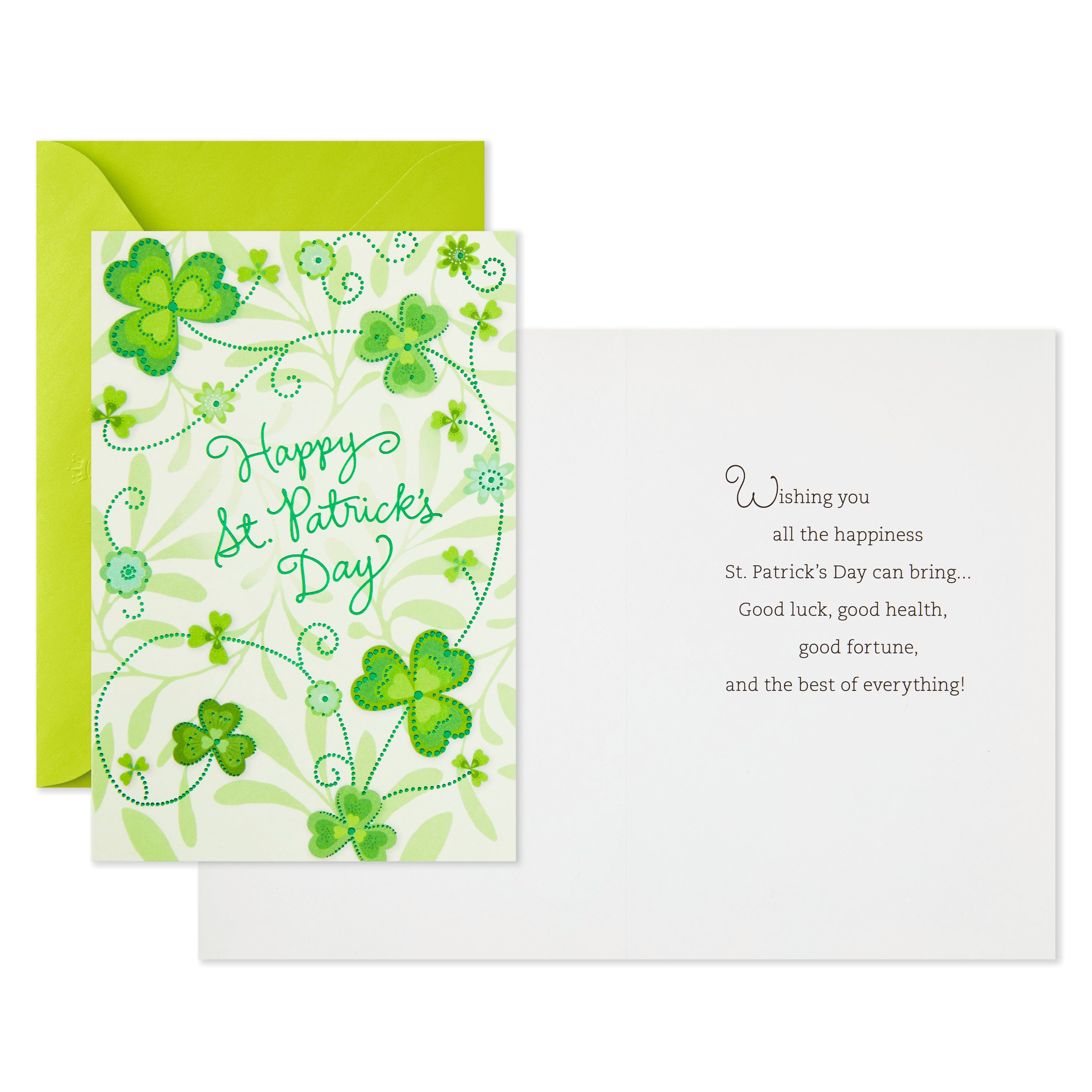 Pack of St. Patricks Day Cards, Best of Everything (6 Cards with Envelopes)