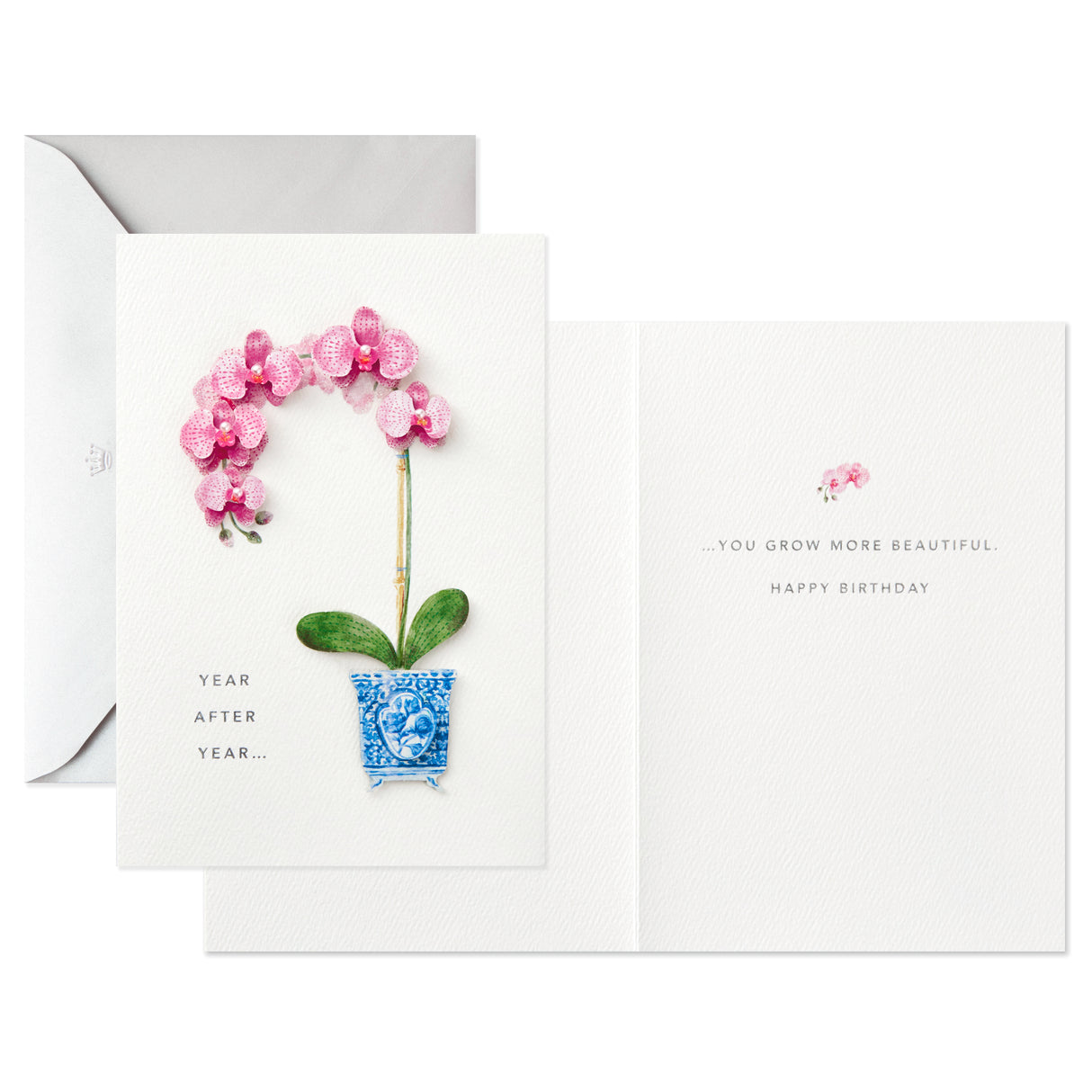 Signature Birthday Card for Her (Orchid)