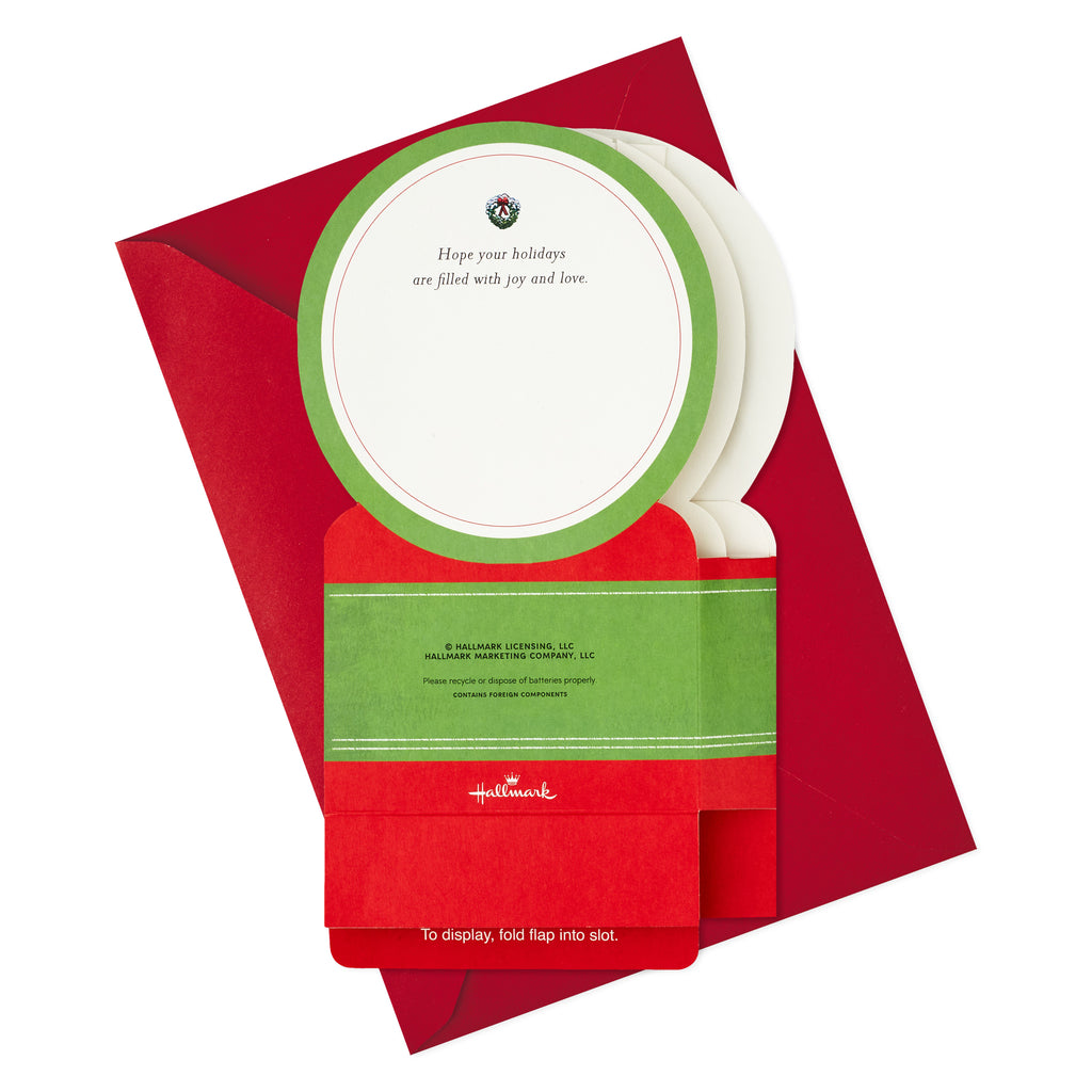 Paper Wonder Musical Pop Up Christmas Card (Red Truck Snow Globe, Plays We Wish You a Merry Christmas)