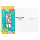 Pack of 1 Graduation Cards Money Holders or Gift Card Holders with Envelopes (Life is a Story)