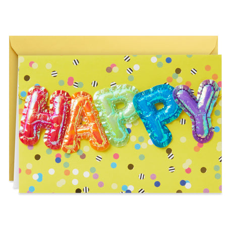 Signature Birthday Card (Mylar Balloons)