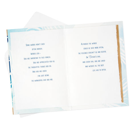 Father's Day Card (Some Words Aren't Said Often Enough)
