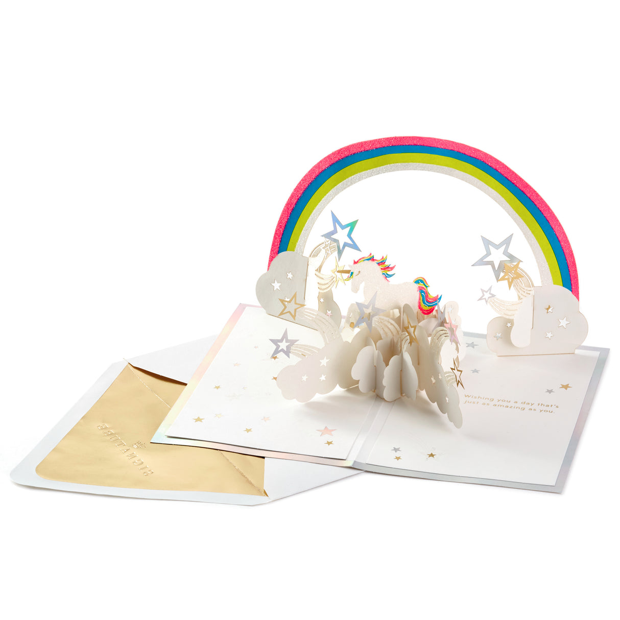 Signature Paper Wonder Pop Up Birthday Card (Unicorn, You Are Magical)