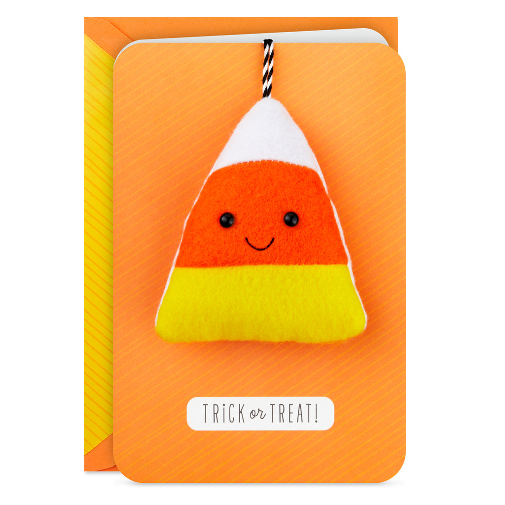  Signature Halloween Card for Kids (Removable Plush Candy Corn)