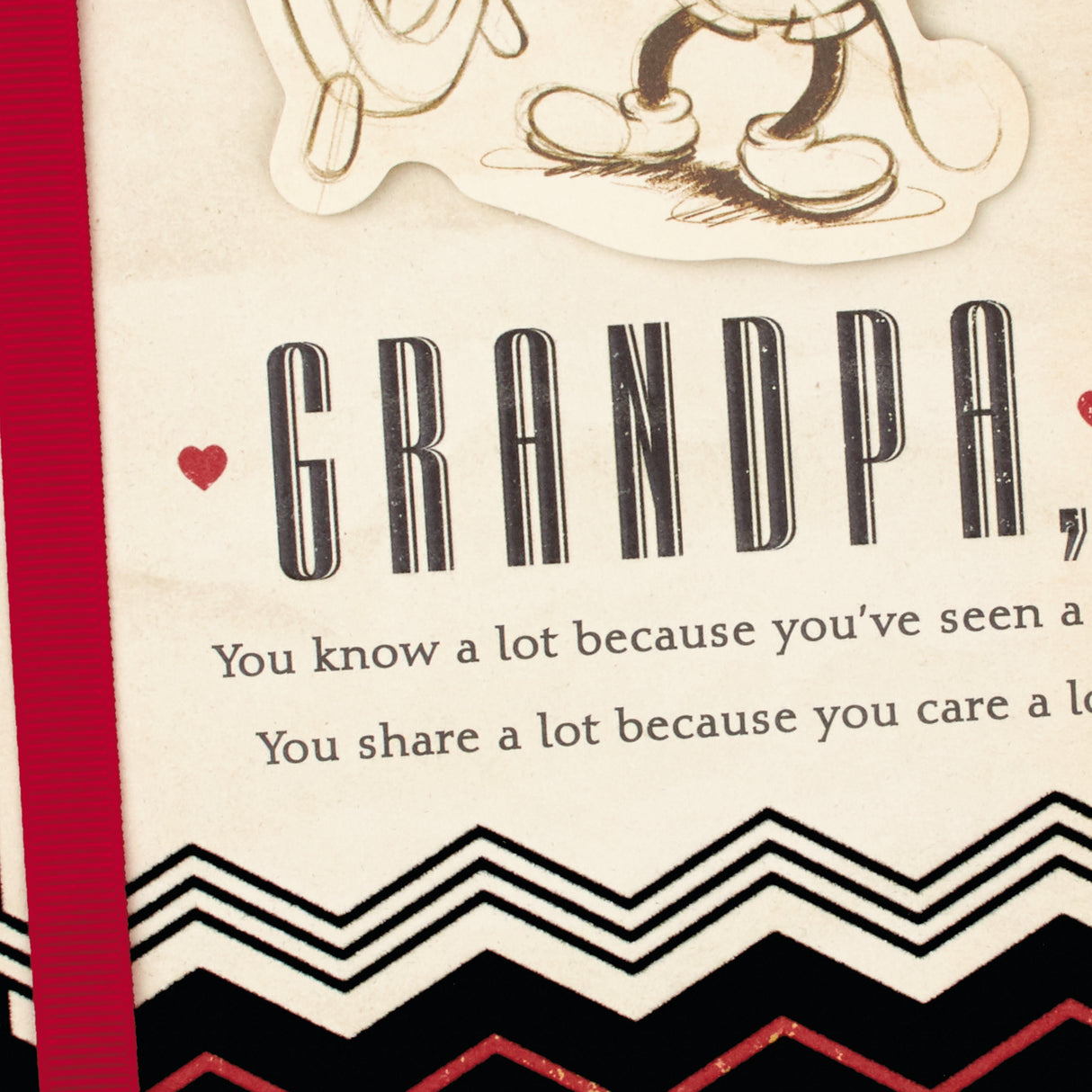 Father's Day Card for Grandpa (Mickey Mouse, World of Love and Experience)