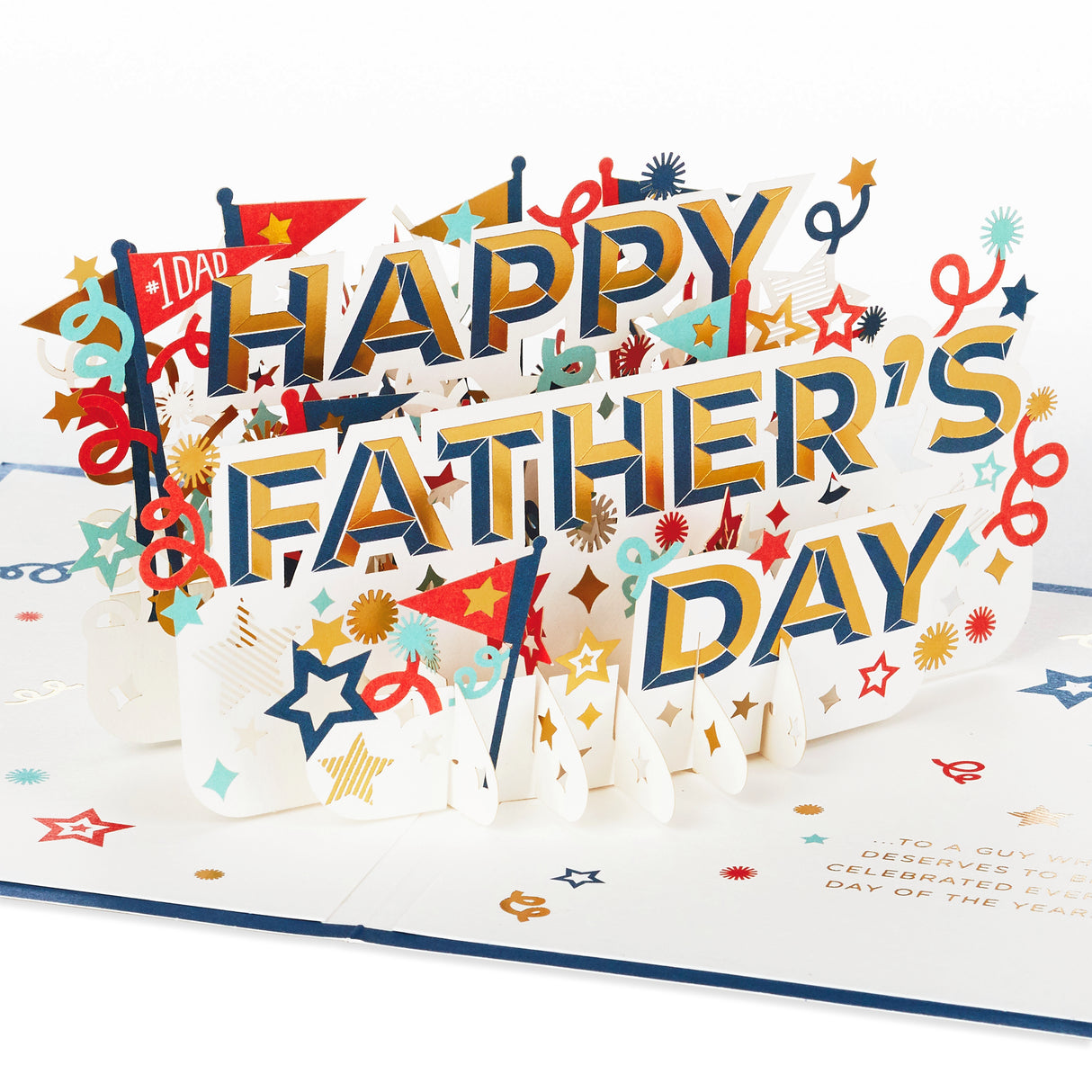 Signature Paper Wonder Pop Up Father's Day Card (Celebrating You)