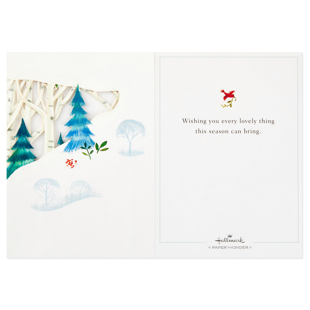 Paper Wonder Pop Up Holiday Card (Woodland Animals Pop Up)