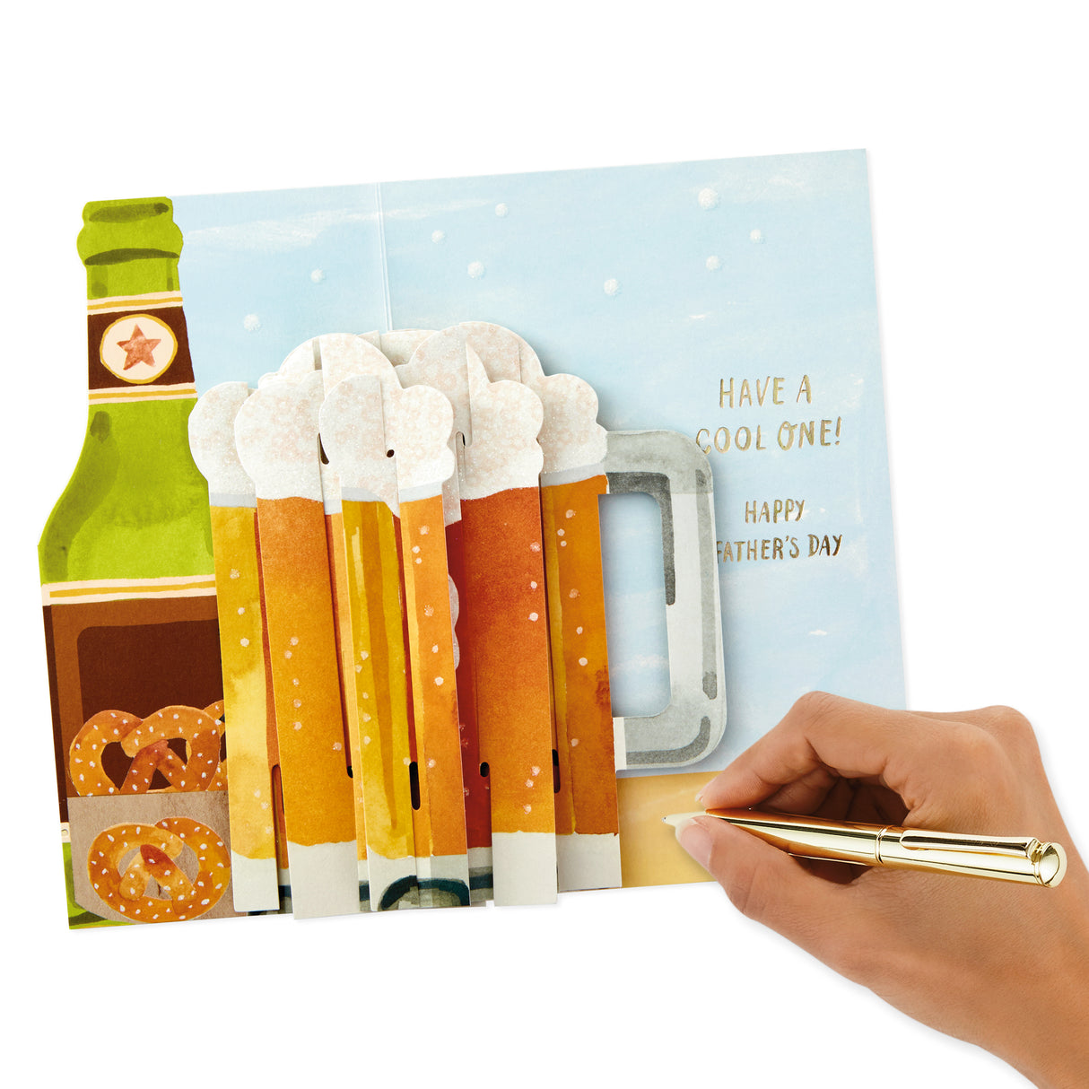 Paper Wonder Pop Up Fathers Day Card (Beer)