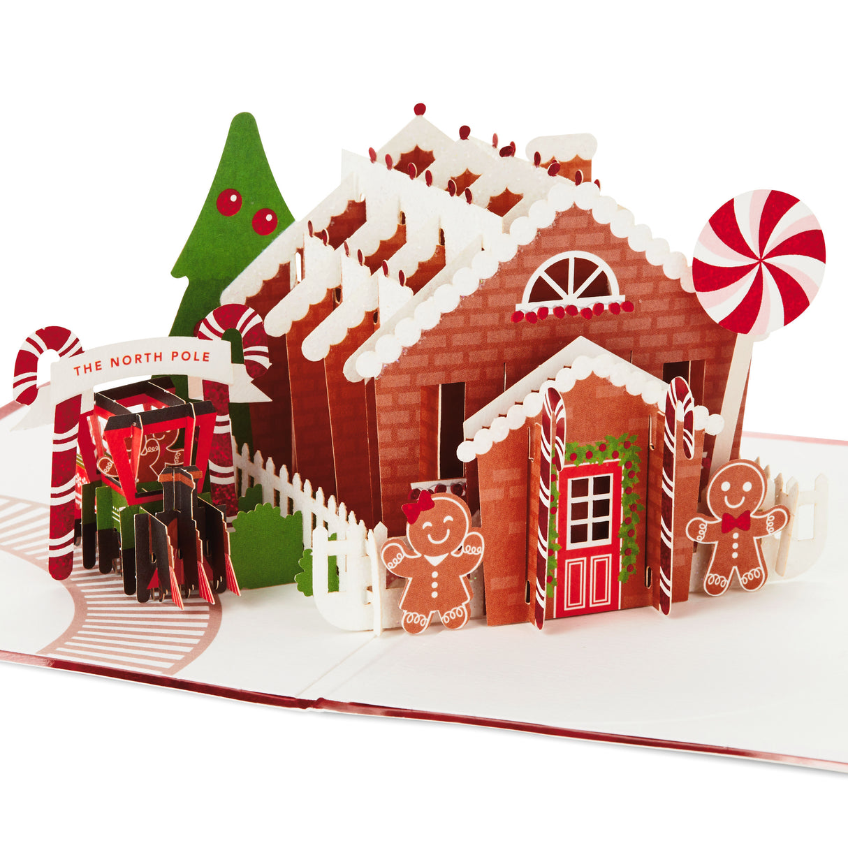 Signature Paper Wonder Pop Up Christmas Card (Gingerbread)