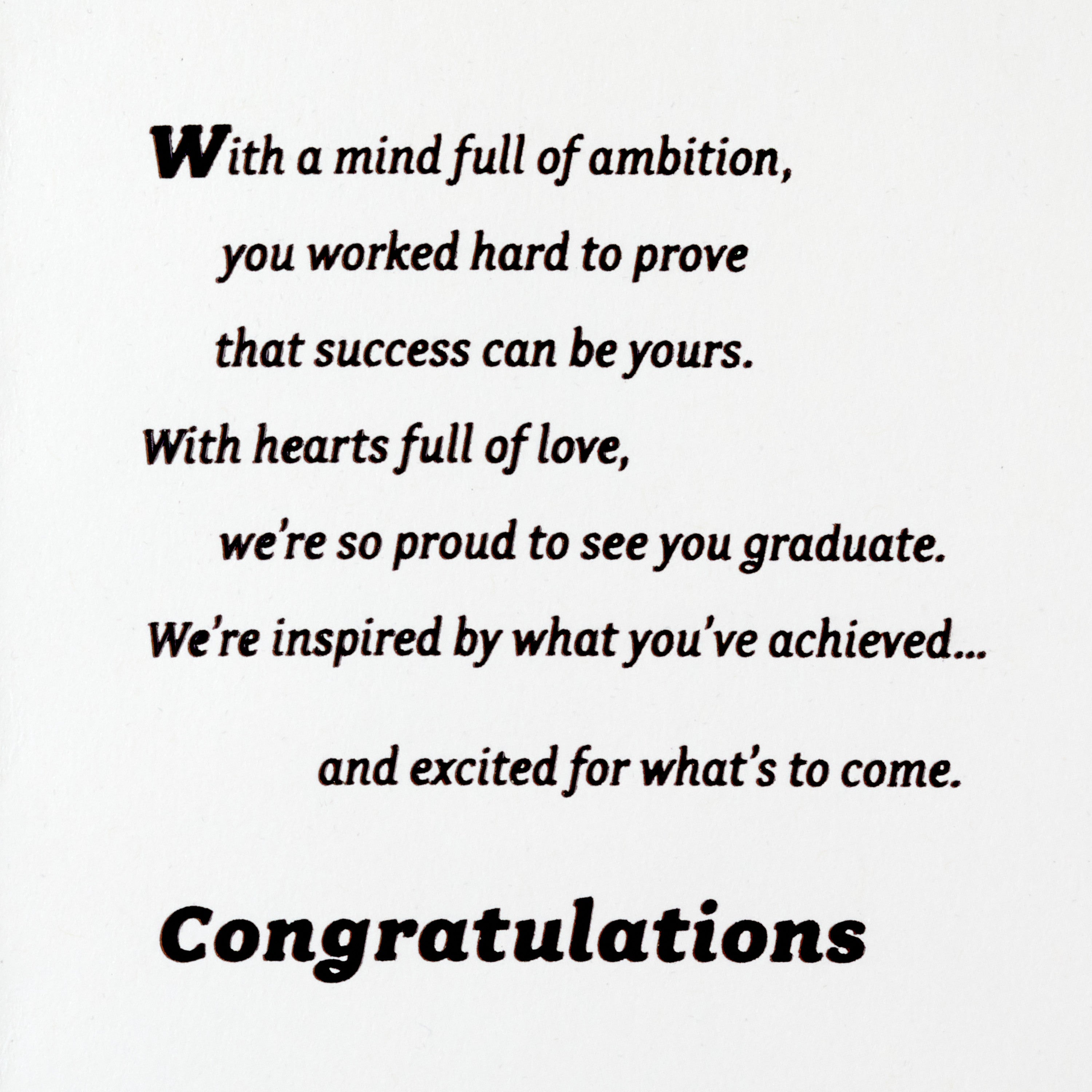 Graduation Card from All of Us (So Proud of You)