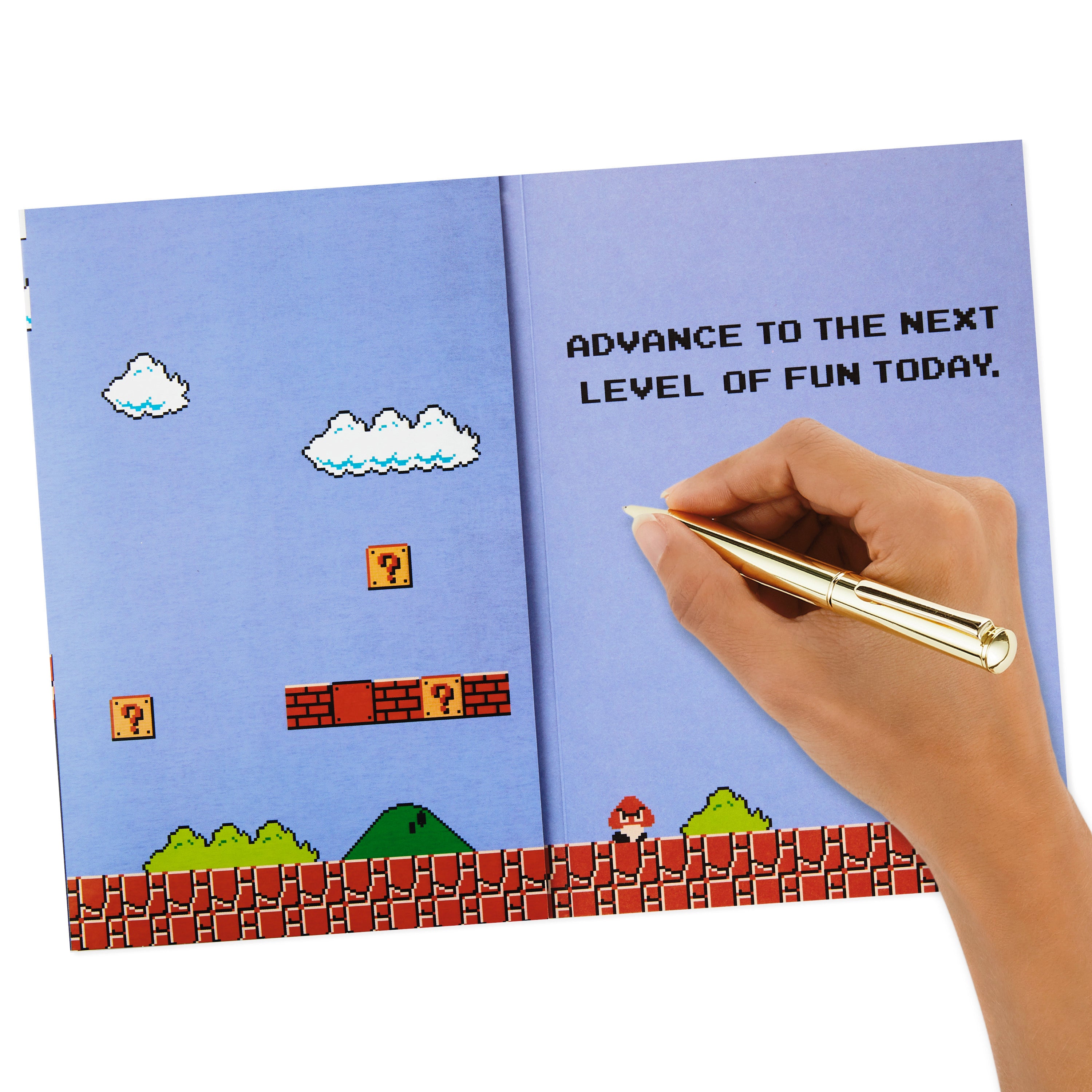 Nintendo Fathers Day Card with Light and Sound (Classic Mario)