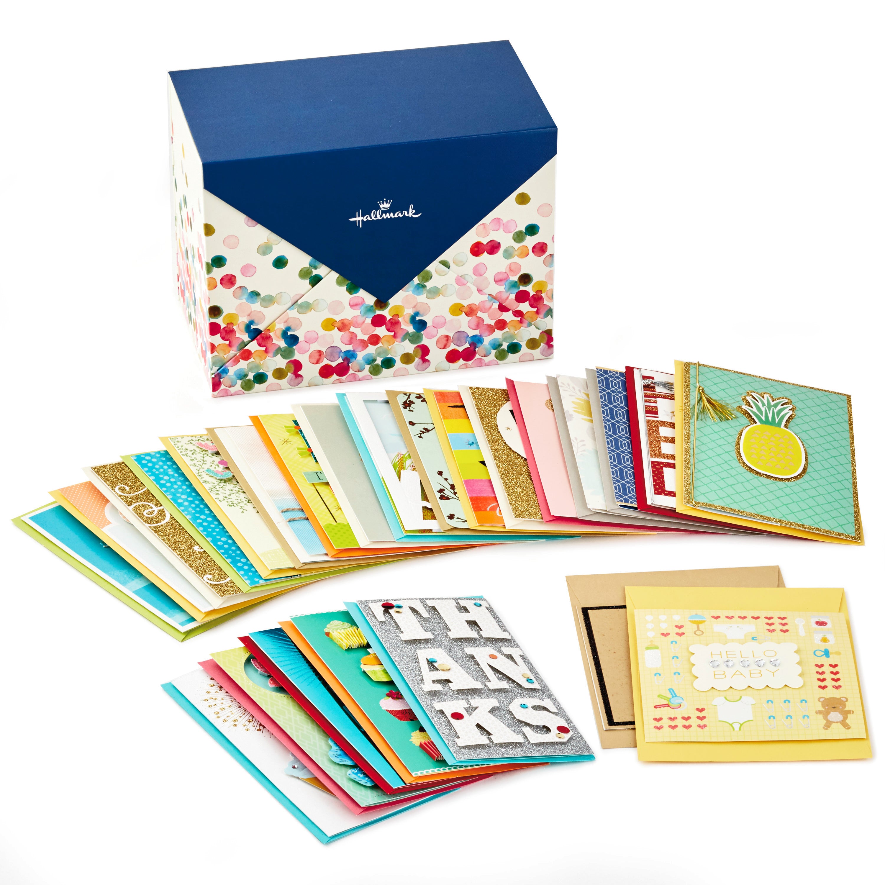  100 All Occasion Cards Assortment Box with Envelopes and  Stickers - Large 5x7 Inch Bulk Greeting Cards and Blank Notes, 100 Unique  Designs in a Sturdy Card Organizer Box : Office Products