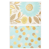 Blank Note Cards (Flowers and Dots, 50 Blank Cards or Thank You Cards with Envelopes)