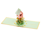 Signature Paper Wonder Pop Up Mothers Day Card or Birthday Card for Mom (Birdhouse)