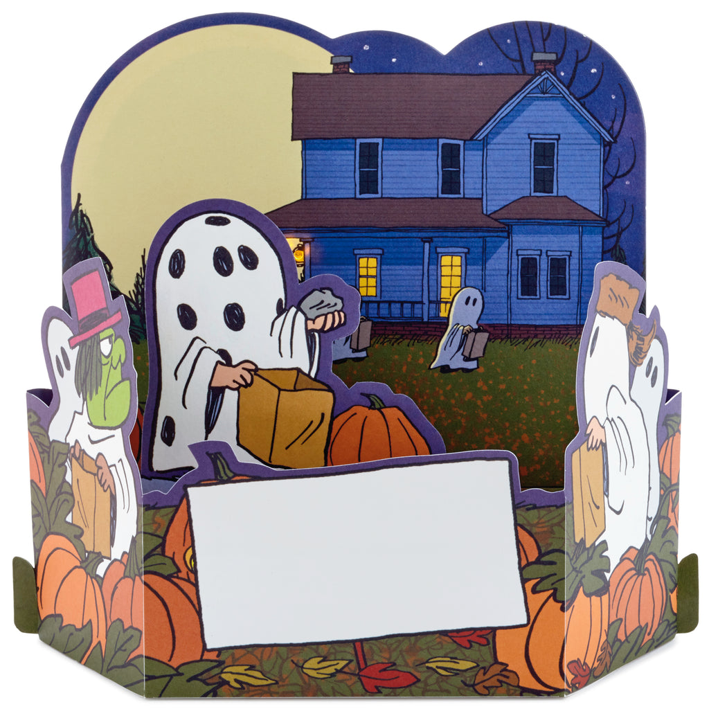  Paper Wonder Peanuts Halloween Pop Up Card with Light and Sound (Great Pumpkin)