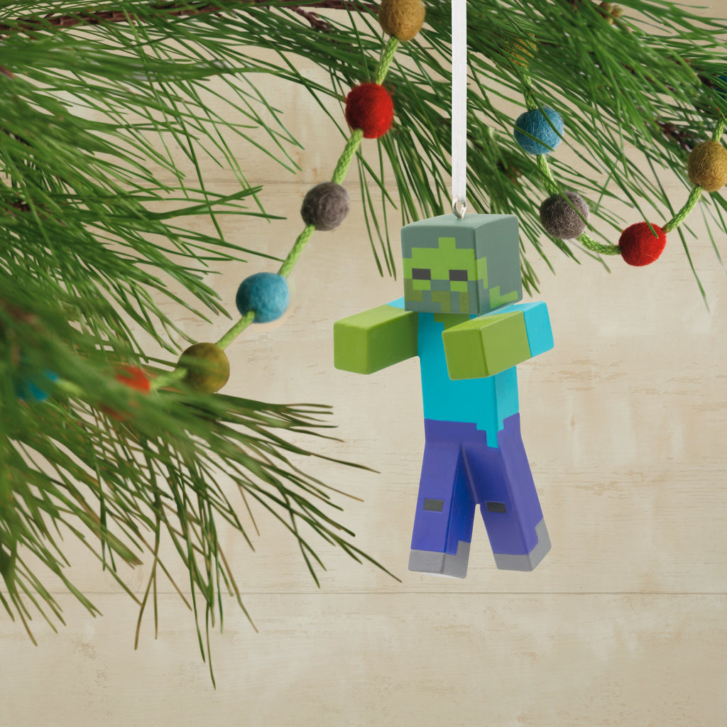 Minecraft Zombie Christmas Ornament