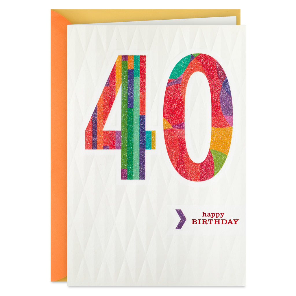 You Make a Difference 40th Birthday Card