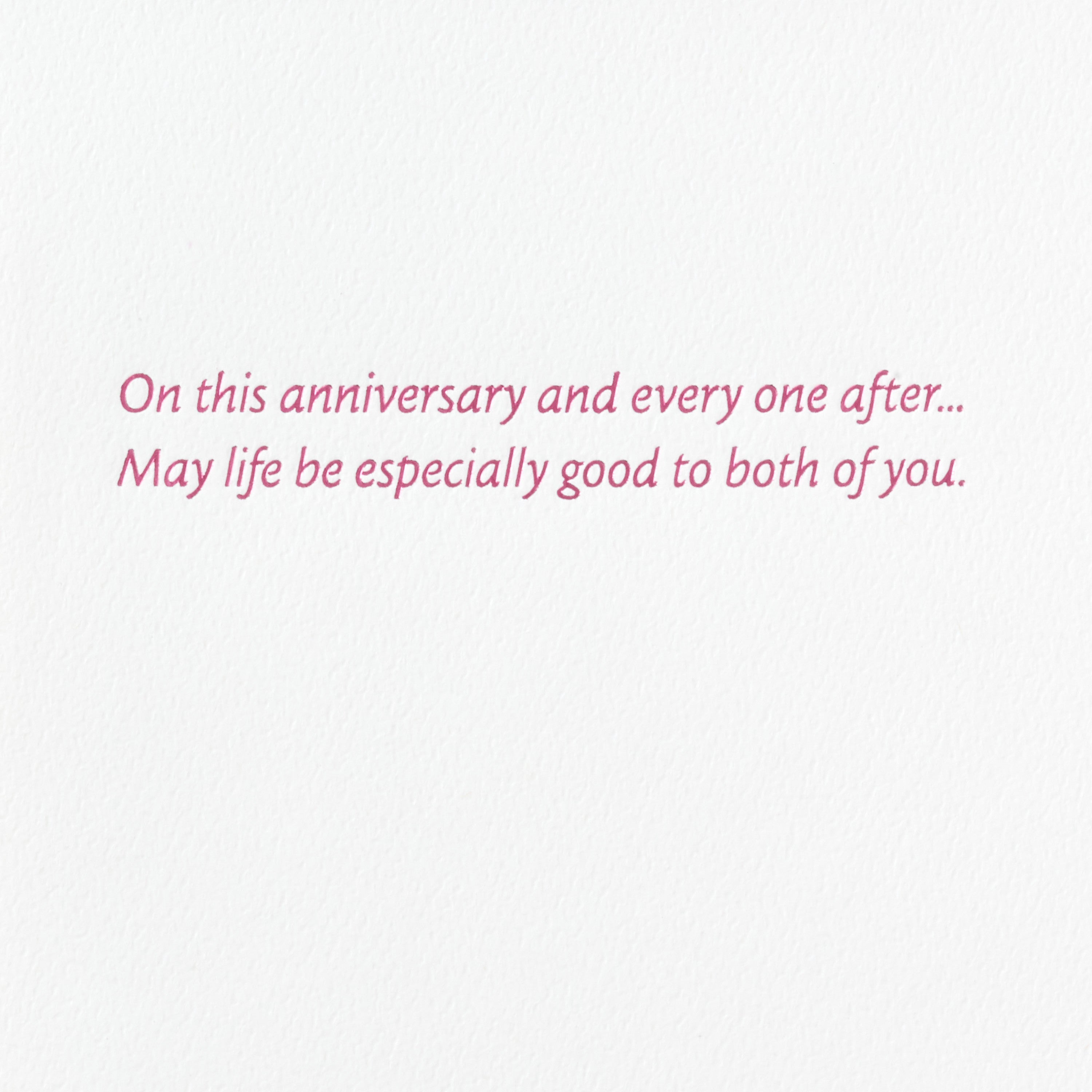 Signature Anniversary Card for Couple (Happy Anniversary)