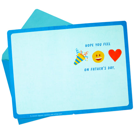 Fathers Day Card (Removable Emoji Magnets)