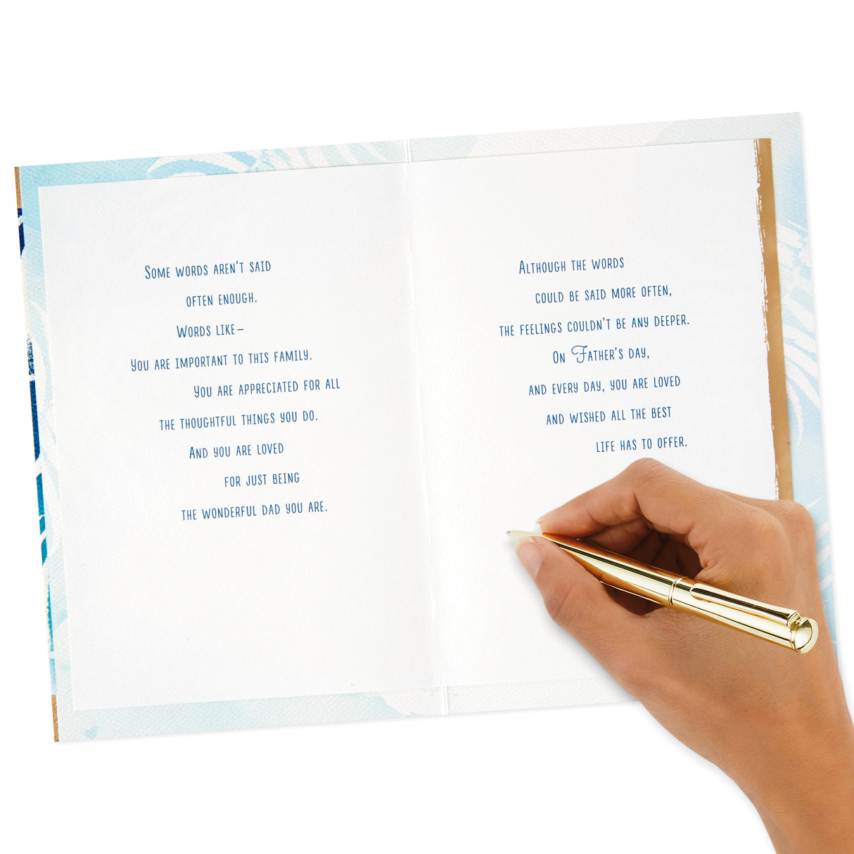 Father's Day Card (Some Words Aren't Said Often Enough)