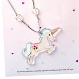 Signature Valentines Day Card for Kids (Removable Unicorn Necklace)