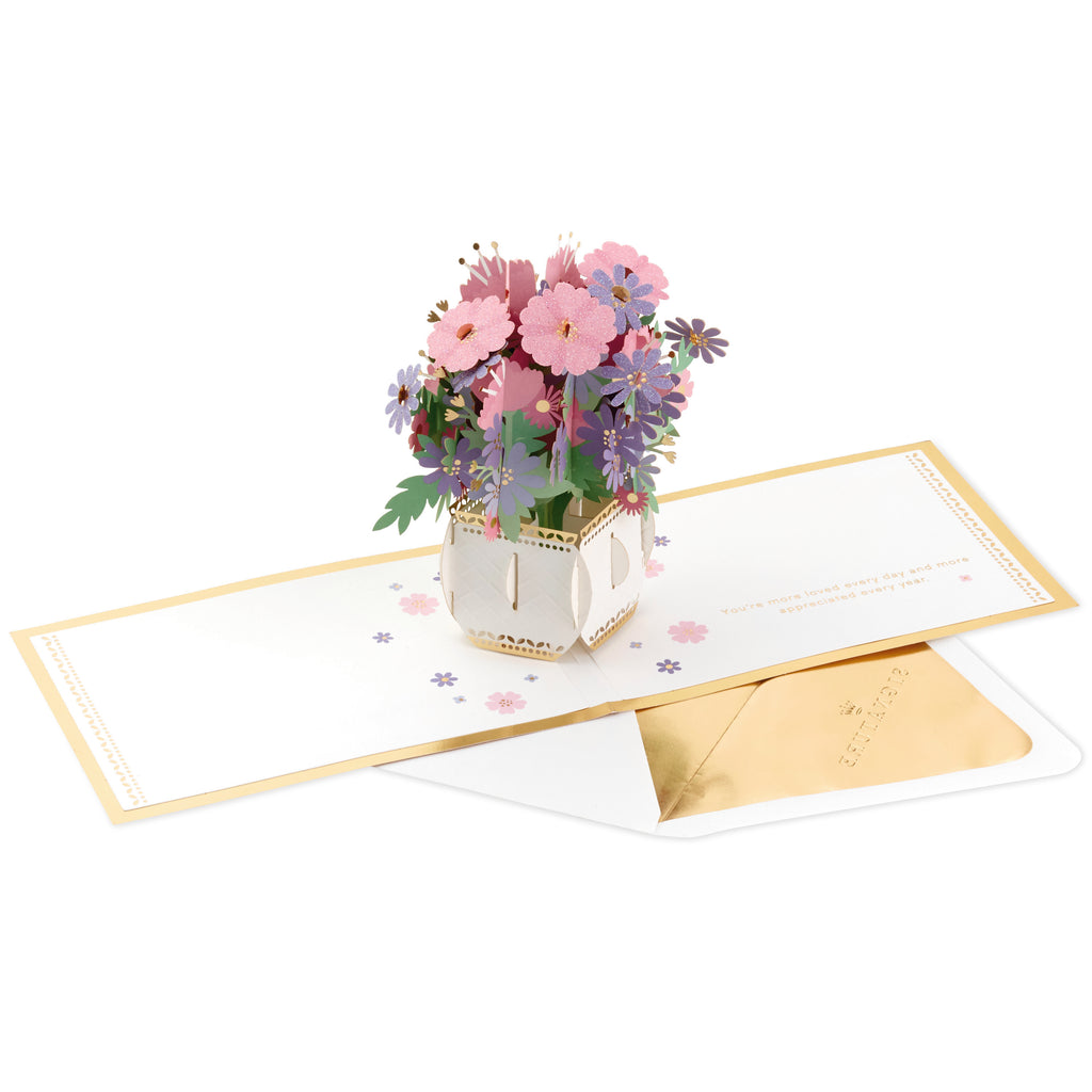 Signature Paper Wonder Pop Up Birthday Card or Anniversary Card (Bouquet)